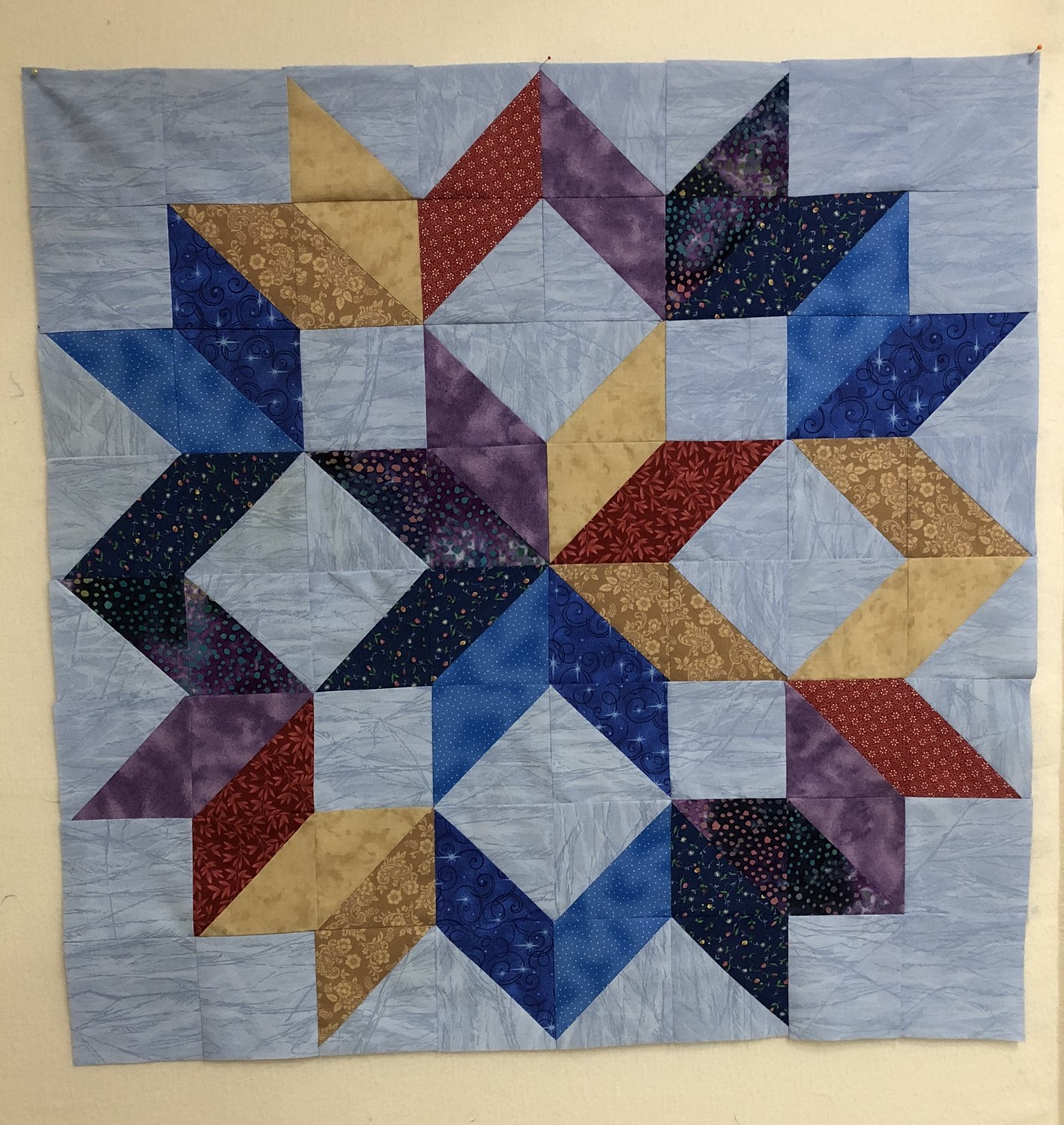 Colorful star quilt